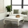 Olivia & May Vintage Mango Wood Coffee Table White - Olivia & May -Coffee Tables Elegant store unnamed file 5376