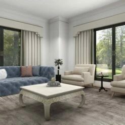 Olivia & May Vintage Mango Wood Coffee Table White - Olivia & May 44 Olivia & May Vintage Mango Wood Coffee Table White - Olivia & May -Coffee Tables Elegant store unnamed file 5396