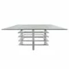 Metal Stacked Coffee Table Silver - Sagebrook Home -Coffee Tables Elegant store unnamed file 5406