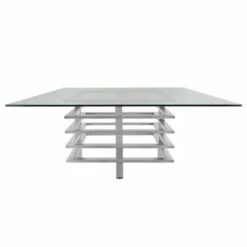 Metal Stacked Coffee Table Silver - Sagebrook Home
