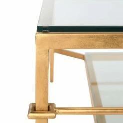 Mieka Glass Cocktail Table Gold/Glass - Safavieh -Coffee Tables Elegant store unnamed file 5411