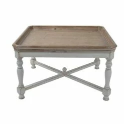 A&B Home Alcott Square Coffee Table Aged White/Natural - A&B Home 6 A&B Home Alcott Square Coffee Table Aged White/Natural - A&B Home -Coffee Tables Elegant store unnamed file 5424