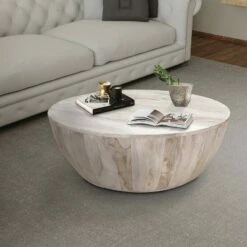 Mango Wood Coffee Table - The Urban Port Antique Brown -Coffee Tables Elegant store unnamed file 5429