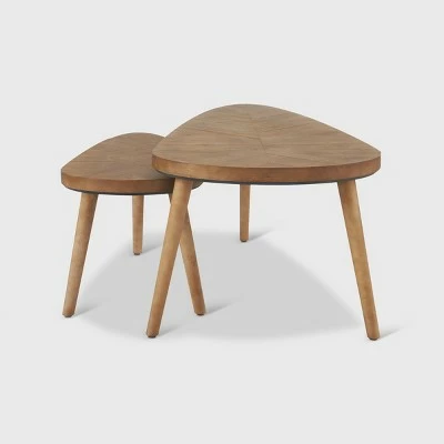 Set of 2 Ivey Coffee Tables Beige - Adore Decor 6 Set of 2 Ivey Coffee Tables Beige - Adore Decor - Image 4