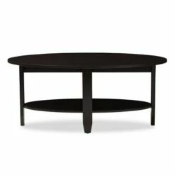 Ancelina Modern and Contemporary Finished Coffee Table Dark Brown - Baxton Studio