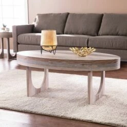 Loxdid Faux Marble Cocktail Table Brown - Aiden Lane -Coffee Tables Elegant store unnamed file 5496