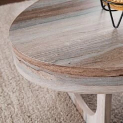 Loxdid Faux Marble Cocktail Table Brown - Aiden Lane -Coffee Tables Elegant store unnamed file 5497