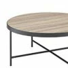 Coffee Table Weathered Oak Brown - Benzara