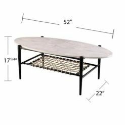 Holly & Martin Relckin Faux Marble Cocktail Table White/Black - Holly & Martin 19 Holly & Martin Relckin Faux Marble Cocktail Table White/Black - Holly & Martin -Coffee Tables Elegant store unnamed file 5523