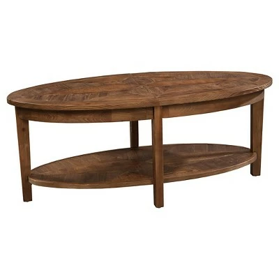 48" Revive Reclaimed Oval Coffee Table Natural - Alaterre Furniture 4 48" Revive Reclaimed Oval Coffee Table Natural - Alaterre Furniture - Image 2
