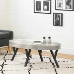 City Life Coffee Table Dark Gray - South Shore