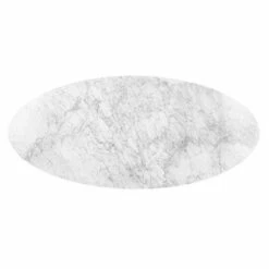 Gabrielle Mid-Century Marble Oval Coffee Table - Poly & Bark Natural -Coffee Tables Elegant store unnamed file 5584