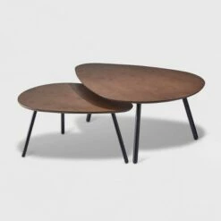 Hendrix Nesting Coffee Table Antique Wood - Adesso