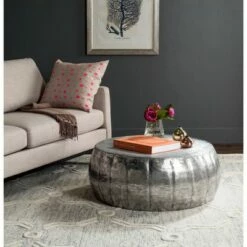 Dedalus Coffee Table Silver - Safavieh