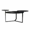 Wibeau Faux Marble Cocktail Table Black - Aiden Lane