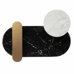Klindells Faux Marble Cocktail Table Black/Gold - Aiden Lane -Coffee Tables Elegant store unnamed file 5641