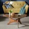 Ink+Ivy Blaze Triangle Wood Coffee Table Pecan -Coffee Tables Elegant store unnamed file 5714