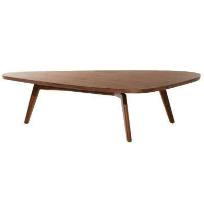 Contemporary Walnut Veneer Coffee Table Brown - Venus Williams Collection 5 Contemporary Walnut Veneer Coffee Table Brown - Venus Williams Collection - Image 3