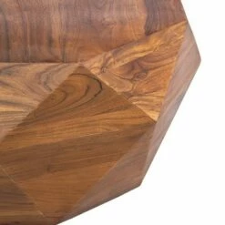 Diamond Shape Acacia Wood Coffee Table with Smooth Top Dark Brown - The Urban Port -Coffee Tables Elegant store unnamed file 5773