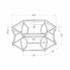 Elise Coffee Table Chrome - HOMES: Inside + Out -Coffee Tables Elegant store unnamed file 5781