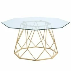 Hamela Glass Top Coffee Table - miBasics Black -Coffee Tables Elegant store unnamed file 5791