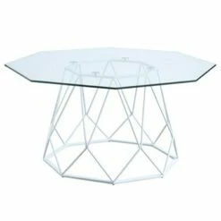 Hamela Glass Top Coffee Table - miBasics Black -Coffee Tables Elegant store unnamed file 5792