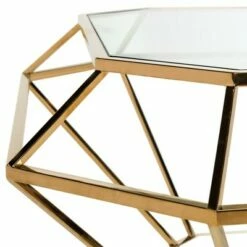 Abena Geometric Coffee Table Gold - Safavieh -Coffee Tables Elegant store unnamed file 5801