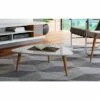 11.81" Utopia High Triangle Coffee Table with Splayed Legs - Manhattan Comfort Off-white -Coffee Tables Elegant store unnamed file 5813