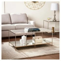 Southern Enterprises Benton Cocktail Table Warm Gold - Aiden Lane