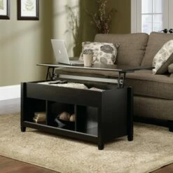 Edge Water Lift Top Coffee Table Estate Black - Sauder
