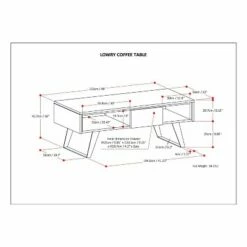 Mitchell Coffee Table - Wyndenhall Distressed Charcoal Brown -Coffee Tables Elegant store unnamed file 5870