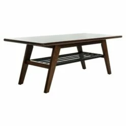 Seth 2 Tier Coffee Table Dark Walnut - Safavieh