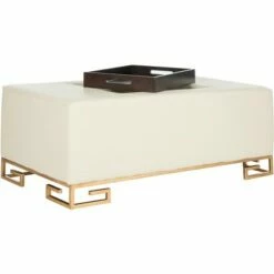 Julian Faux Ostrich Tray Ottoman/Coffee Table - Safavieh -Coffee Tables Elegant store unnamed file 605