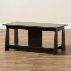 Fionan Modern and Contemporary Finished Coffee Table Dark Brown - Baxton Studio -Coffee Tables Elegant store unnamed file 614
