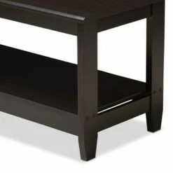 Malena Modern and Contemporary Finished Coffee Table Dark Brown - Baxton Studio -Coffee Tables Elegant store unnamed file 618