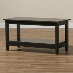 Malena Modern and Contemporary Finished Coffee Table Dark Brown - Baxton Studio -Coffee Tables Elegant store unnamed file 620