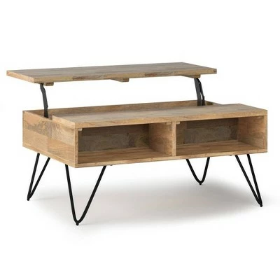 Moreno Solid Mango Wood Lift Top Coffee Table Natural - WyndenHall 12 Moreno Solid Mango Wood Lift Top Coffee Table Natural - WyndenHall - Image 10