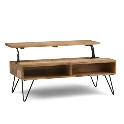 Moreno Solid Mango Wood Lift Top Coffee Table Natural - WyndenHall 13 Moreno Solid Mango Wood Lift Top Coffee Table Natural - WyndenHall - Image 11