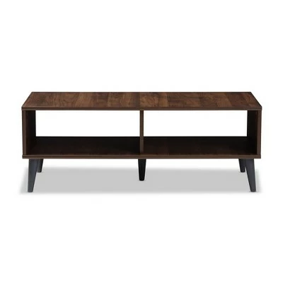 Pierre Coffee Table - Baxton Studio Oak Brown/gray 5 Pierre Coffee Table - Baxton Studio Oak Brown/gray - Image 3
