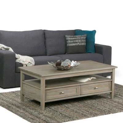 48" Norfolk Coffee Table - WyndenHall Tobacco Brown 3 48" Norfolk Coffee Table - WyndenHall Tobacco Brown