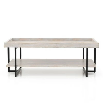 Grislare Rectangular Coffee Table - HOMES: Inside + Out Antique White/black 5 Grislare Rectangular Coffee Table - HOMES: Inside + Out Antique White/black - Image 3