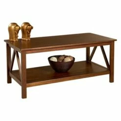 Titian Coffee Table Driftwood - Linon Brown