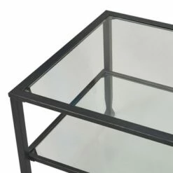 Maddox Glass and Metal Coffee Table - ClickDecor Black -Coffee Tables Elegant store unnamed file 746
