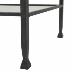 Maddox Glass and Metal Coffee Table - ClickDecor Black -Coffee Tables Elegant store unnamed file 747