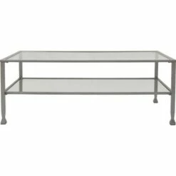 Maddox Glass and Metal Coffee Table - ClickDecor Black -Coffee Tables Elegant store unnamed file 751