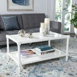 Noam Coastal Coffee Table - Safavieh White