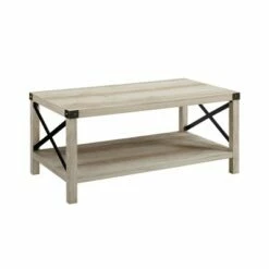 Sophie Rustic Farmhouse X Frame Coffee Table - Saracina Home Dark Walnut -Coffee Tables Elegant store unnamed file 77