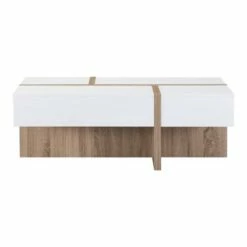 Odelia Coffee Table White/Brown - miBasics -Coffee Tables Elegant store unnamed file 789
