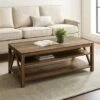 Taylen A Frame Farmhouse Open Storage Coffee Table - Saracina Home Dark Walnut/white Oak -Coffee Tables Elegant store unnamed file 818