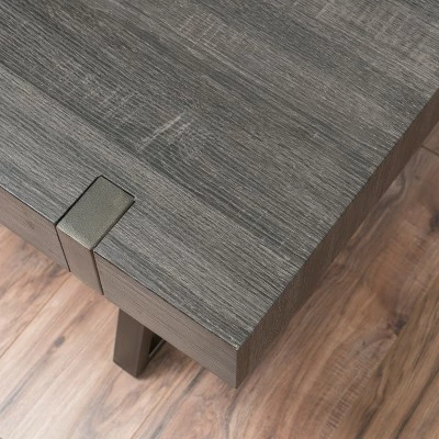 Abitha Coffee Table - Christopher Knight Home Black Oak 4 Abitha Coffee Table - Christopher Knight Home Black Oak - Image 2